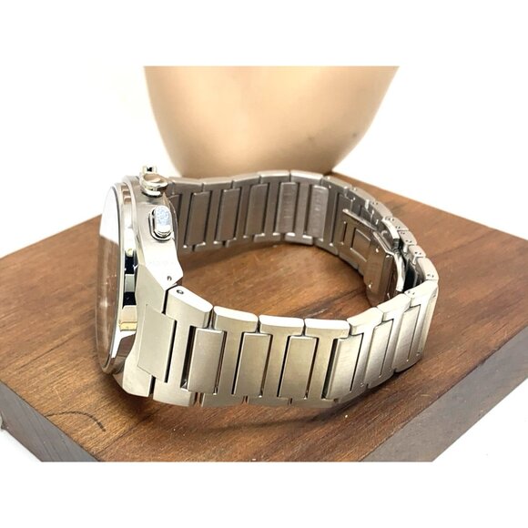 Citizen Mens Watch Eco-Drive CA4580-50E Chronograph Black Dial Silver Steel 43mm - Picture 10 of 15